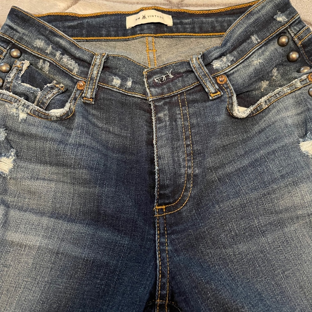 MM Vintage distressed boot cut jeans size 26